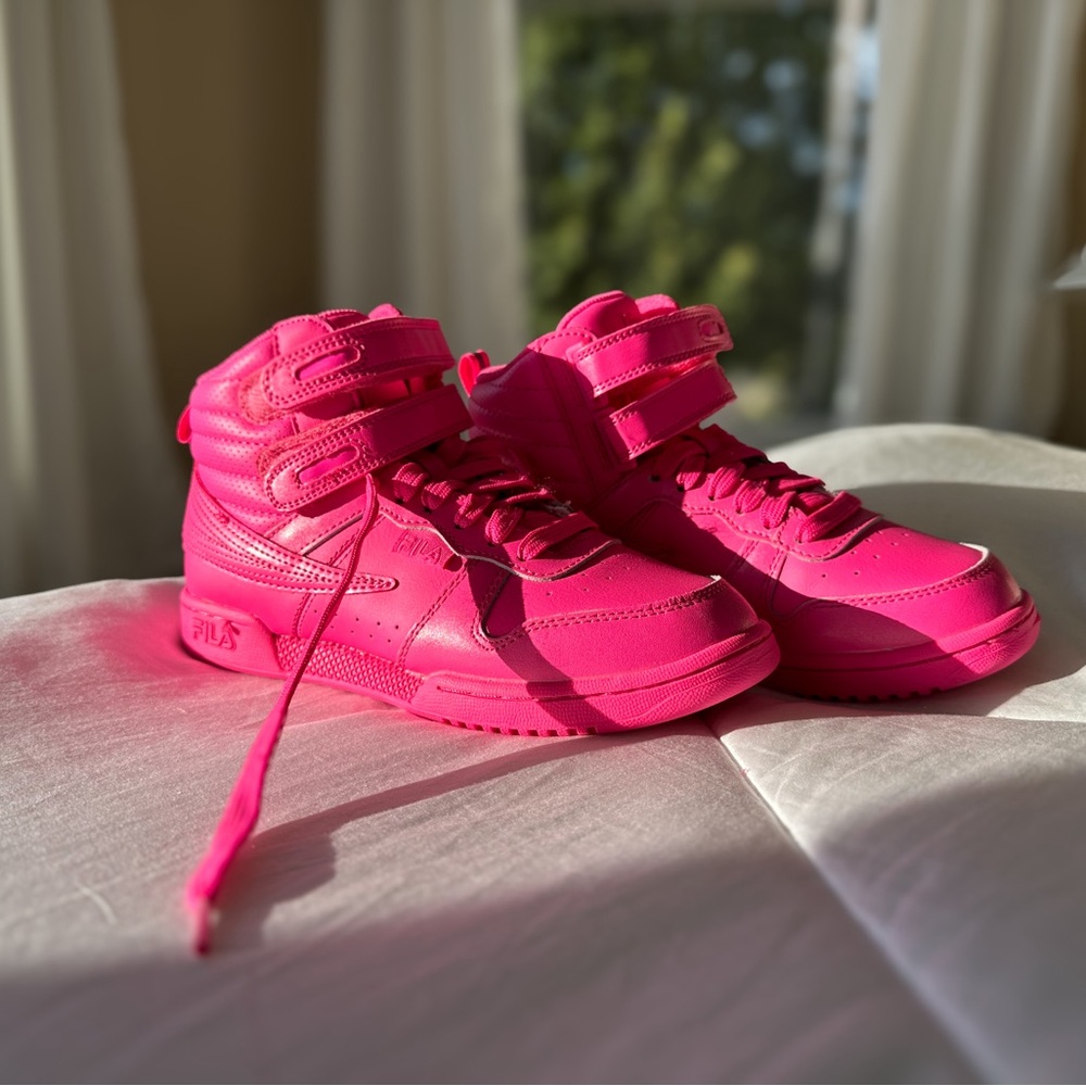 Hot Pink Fila F-14 Sneakers